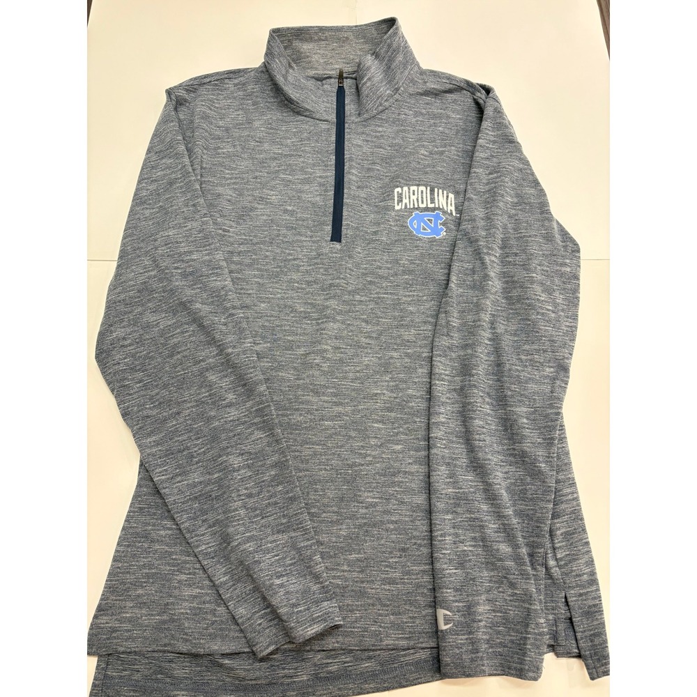 UNC Carolina Tar Heels Champion Quarter Zip Pullover Men's‎ Medium Gray Heather